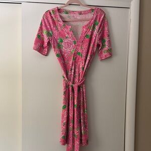 Lilly Pulitzer Pink Floral Dress